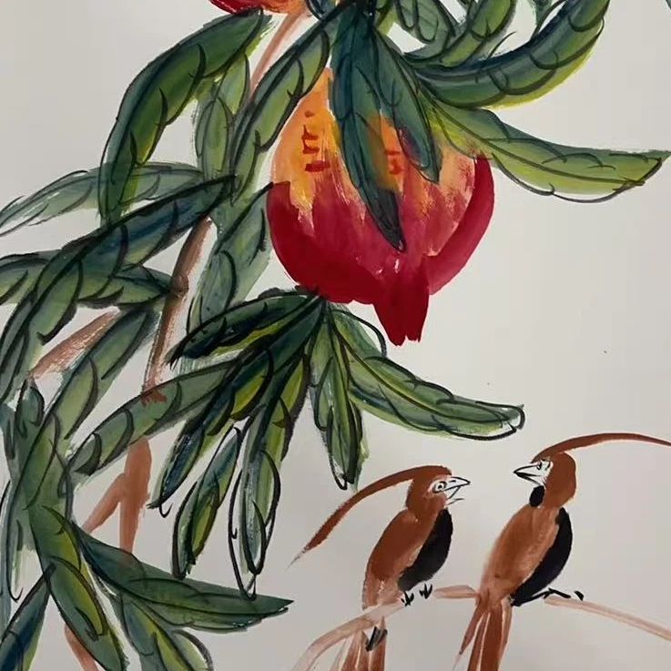 橱窗展示/齐派艺術/崔晓军/宣纸国画/带证书