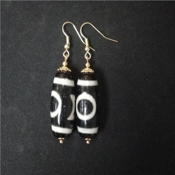 非金属皮质耳饰 【卓美】天和地珠珠耳钩/对FL-447