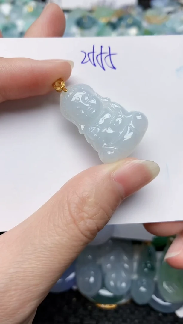 颈饰未镶嵌翡翠天然缅甸A货翡翠百元以上9元证书费自理