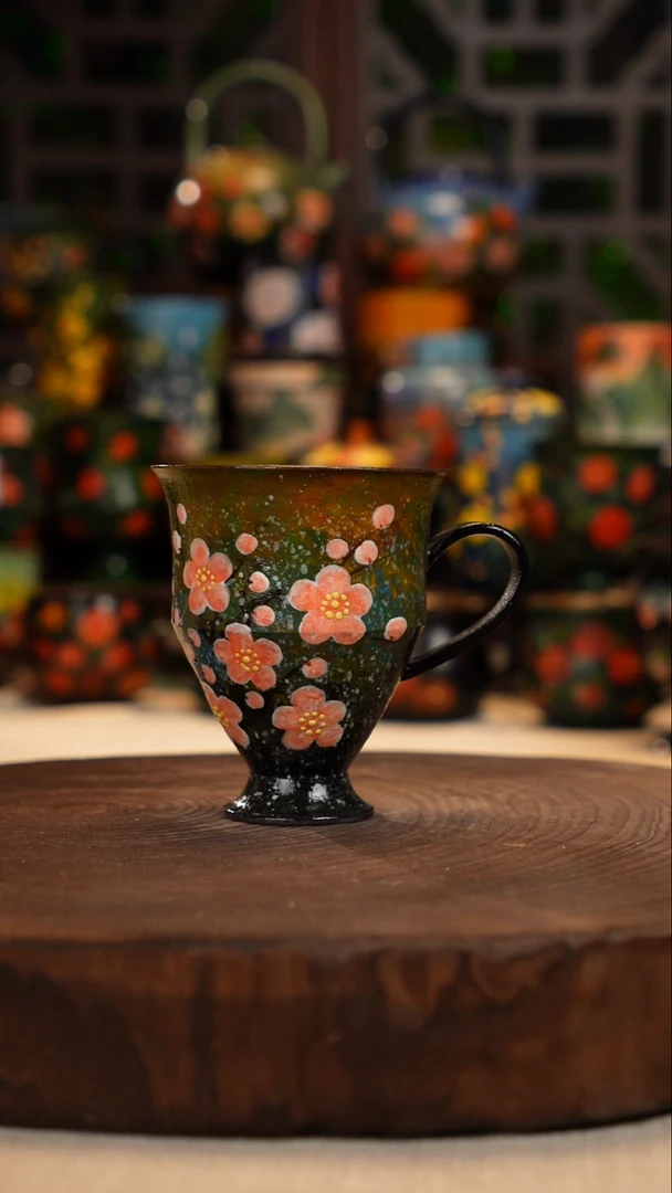 油画    釉下彩   杯子