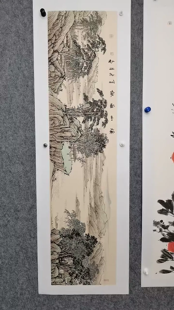 溪山雅趣138*35cm