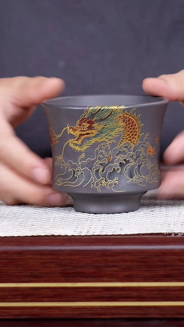 茶杯紫砂宜兴原矿紫砂主人杯