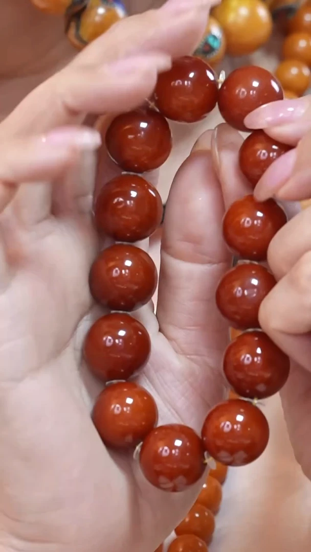 蜜蜡颈饰未镶嵌111-8185天然蜜蜡珠宝奇石云端妖孽全部保真