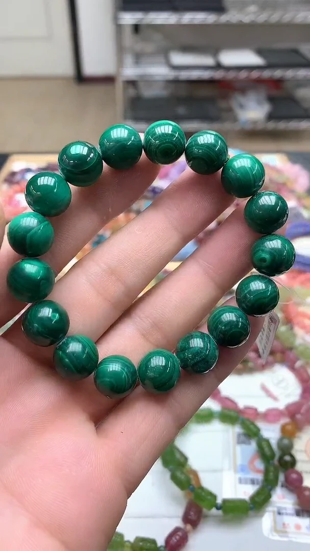【闪购商品】孔雀石手链未镶嵌手链44