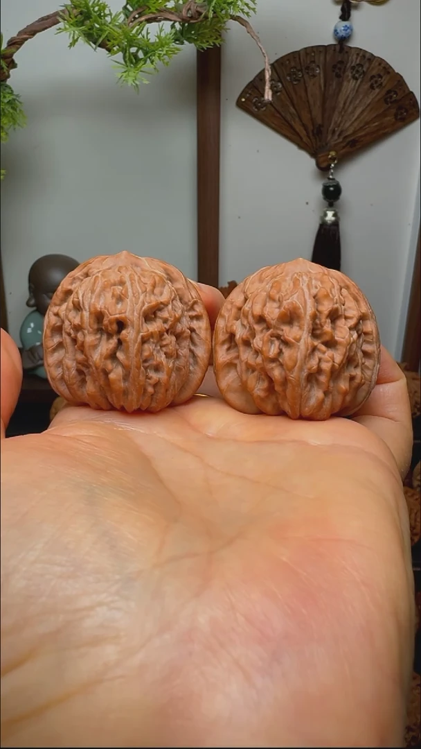 把件文玩核桃蓟县一代四座楼狮子头货头 边40