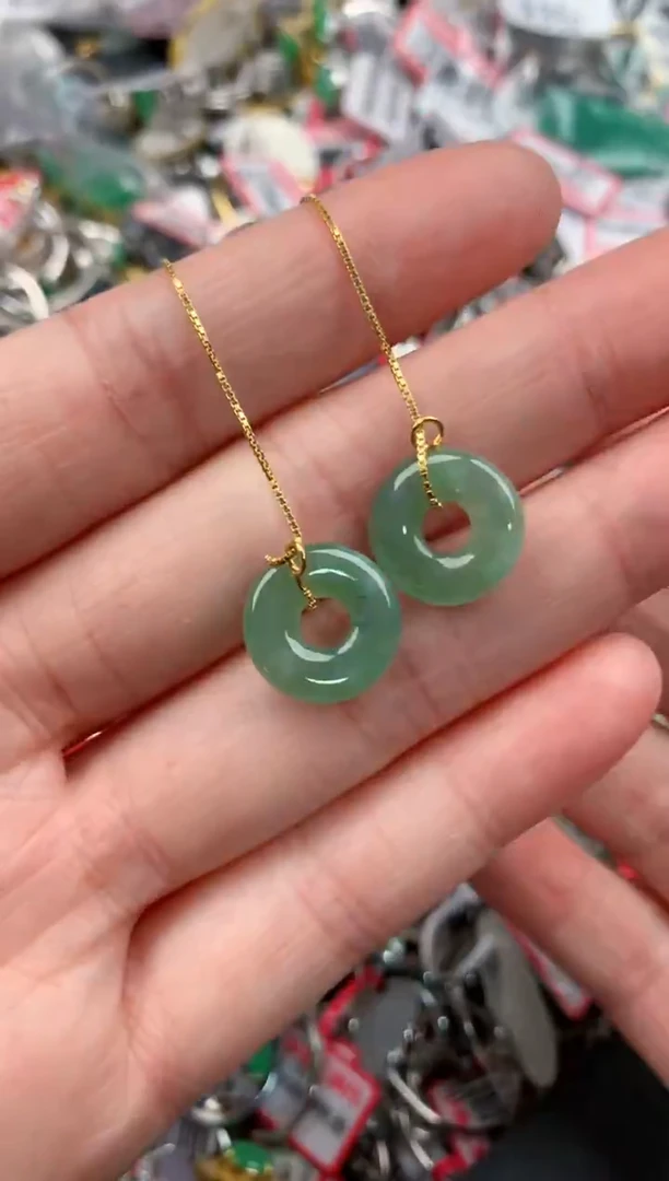 银S925镶嵌戒指翡翠333             1