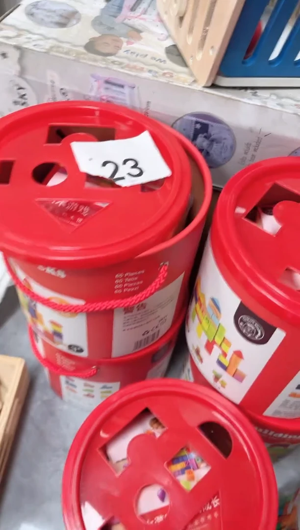 木红桶成套积木23