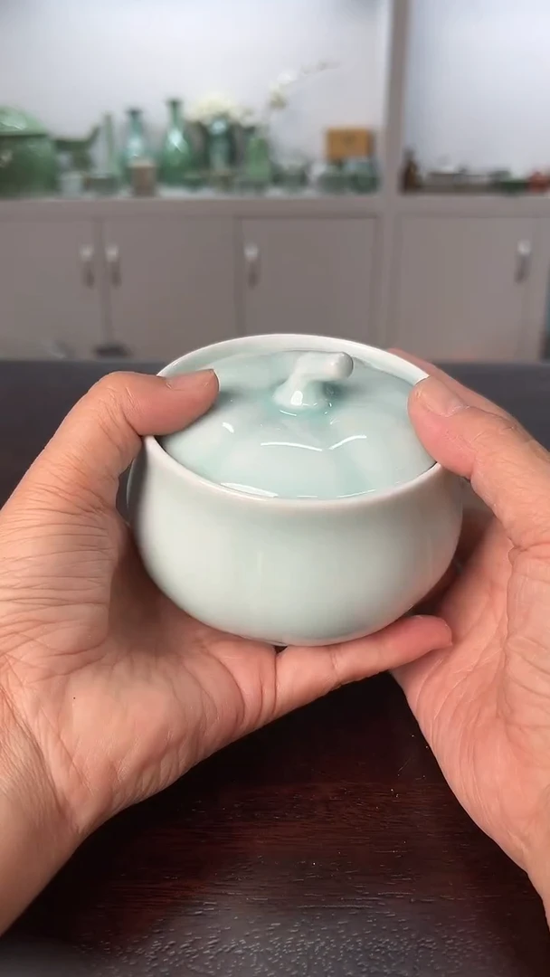 龙泉云间青瓷小米茶器