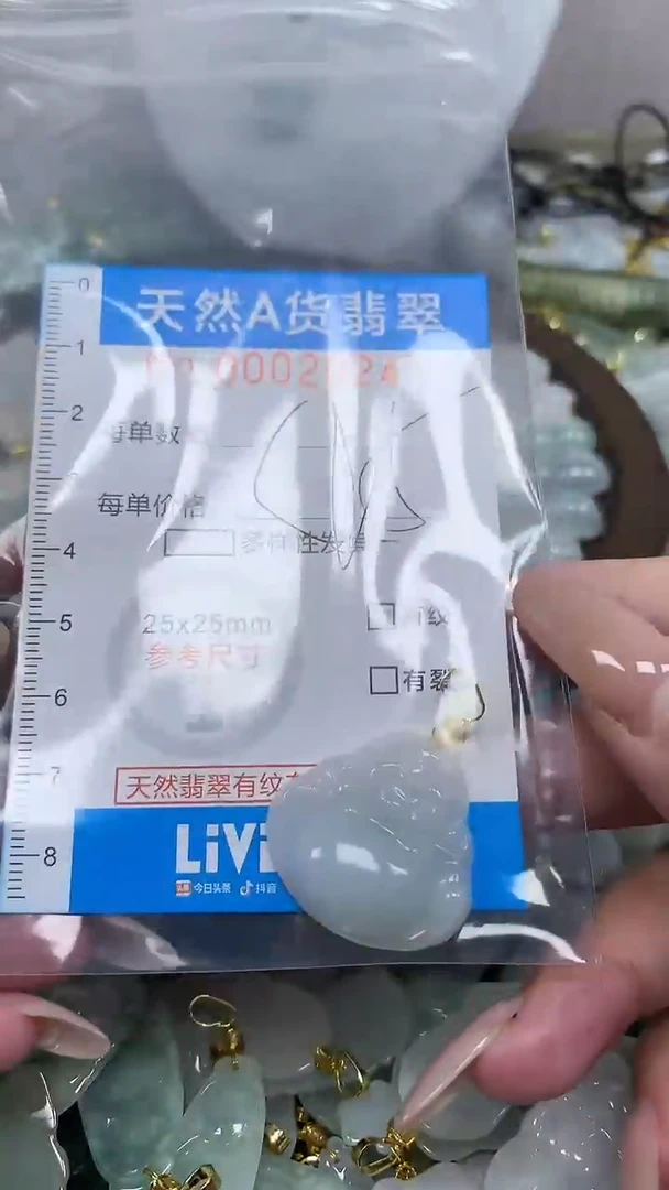 翡翠未镶嵌颈饰净货挂件-2024