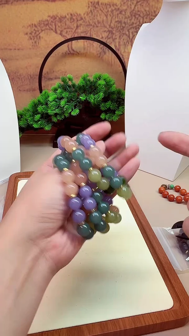 颈饰14K金镶嵌和田玉S178