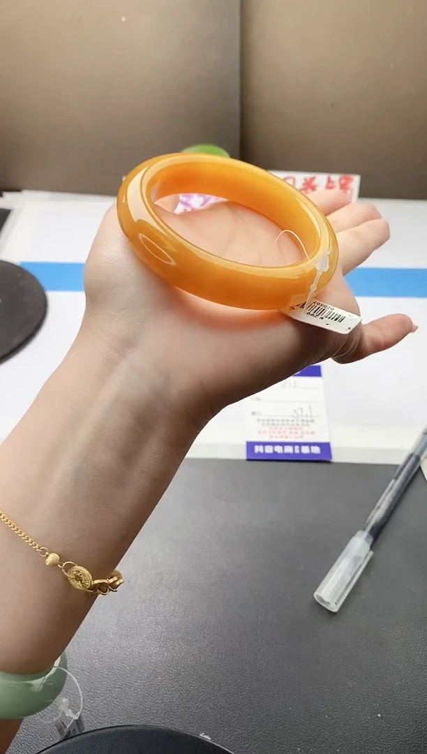 未镶嵌手镯石英质玉j12-HB多样性发货57+