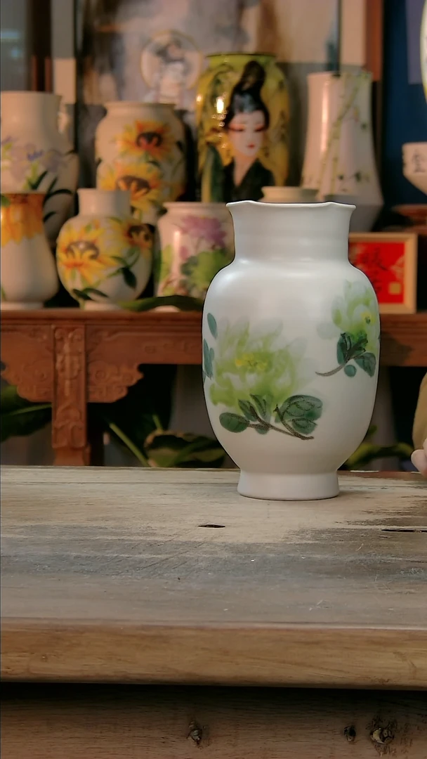 【闪购商品】瓷片景德镇纯手工釉下彩精品花瓶