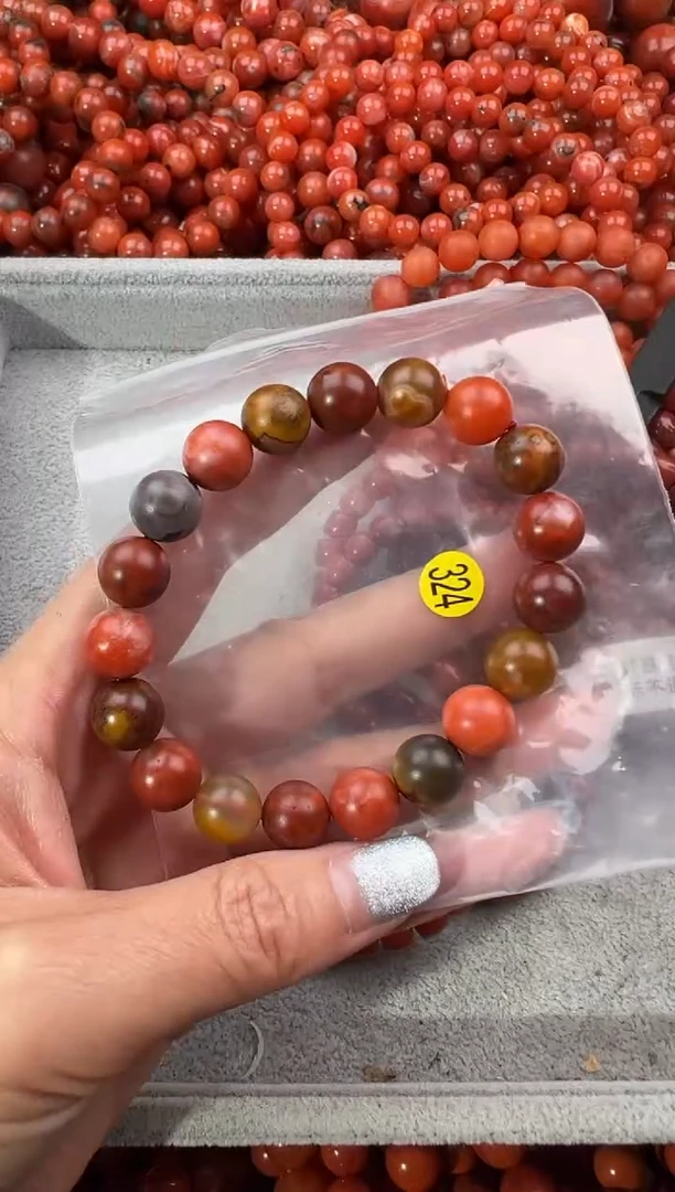 未镶嵌手串南红玛瑙10+