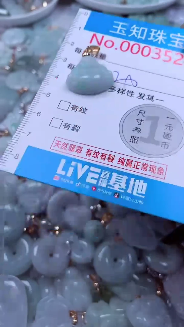 吊坠(不含链)未镶嵌翡翠3524