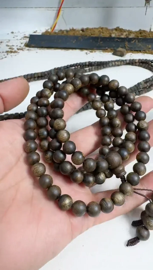 【闪购商品】沉香手串乌身0.8规格多圈32克