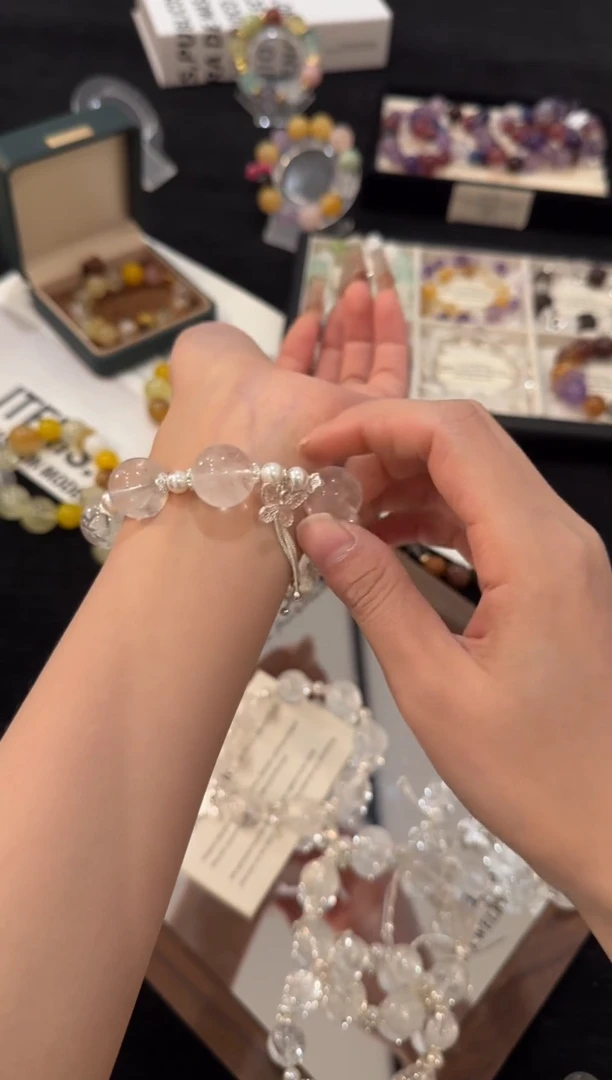 合金手链水晶蝴蝶少女x2957