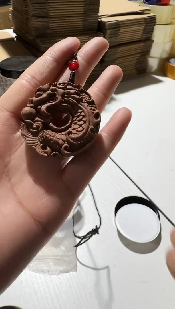 香粉偶**下古法牛黄香·青龙衔珠香牌