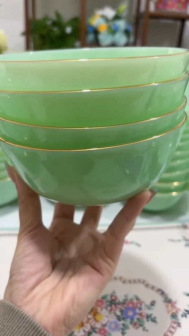5.5英寸玉瓷碗4个口径13.8厘米