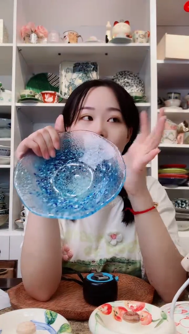 陶瓷日本进口水野硝子玻璃盘
