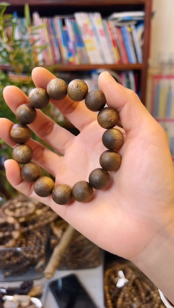 【闪购商品】沉香手串棋楠圆珠单圈