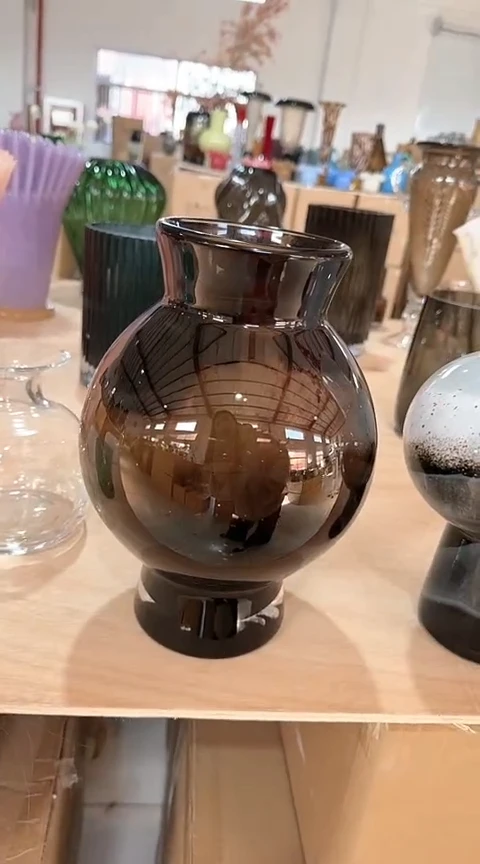 【闪购商品】玻璃黑色大肚