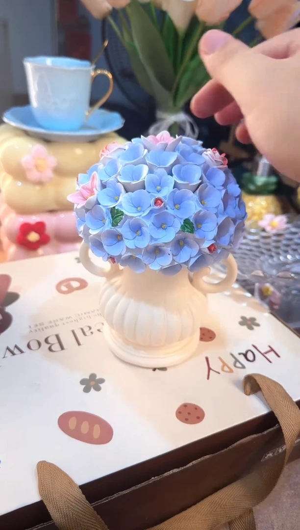 瓷片 高颜值又实用的 蓝色水果叉