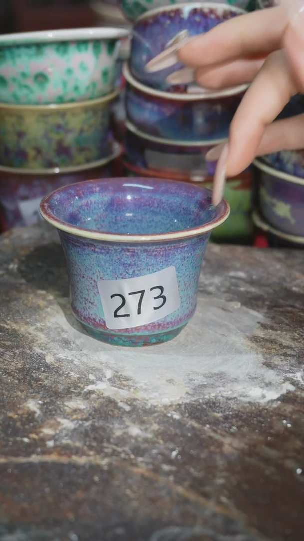 摆件精品窑变钧瓷茶器