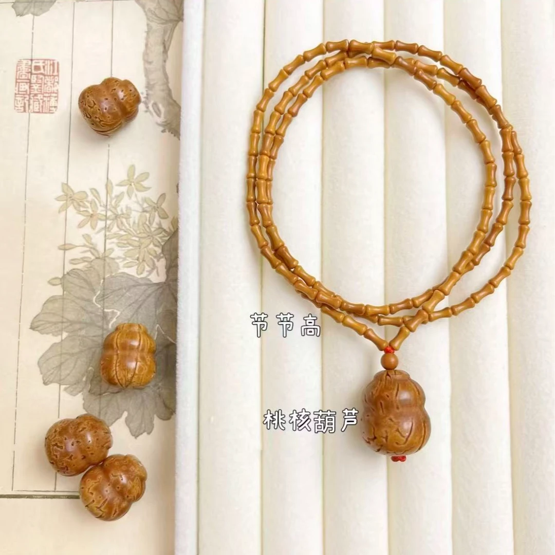 「竹节项链」竹节胖葫芦108颗脖挂挡、辟、护女生少女风简约时尚百搭