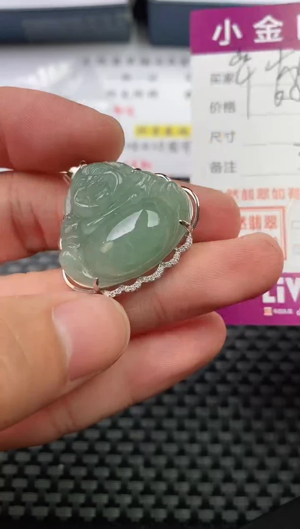 翡翠银S925镶嵌颈饰·