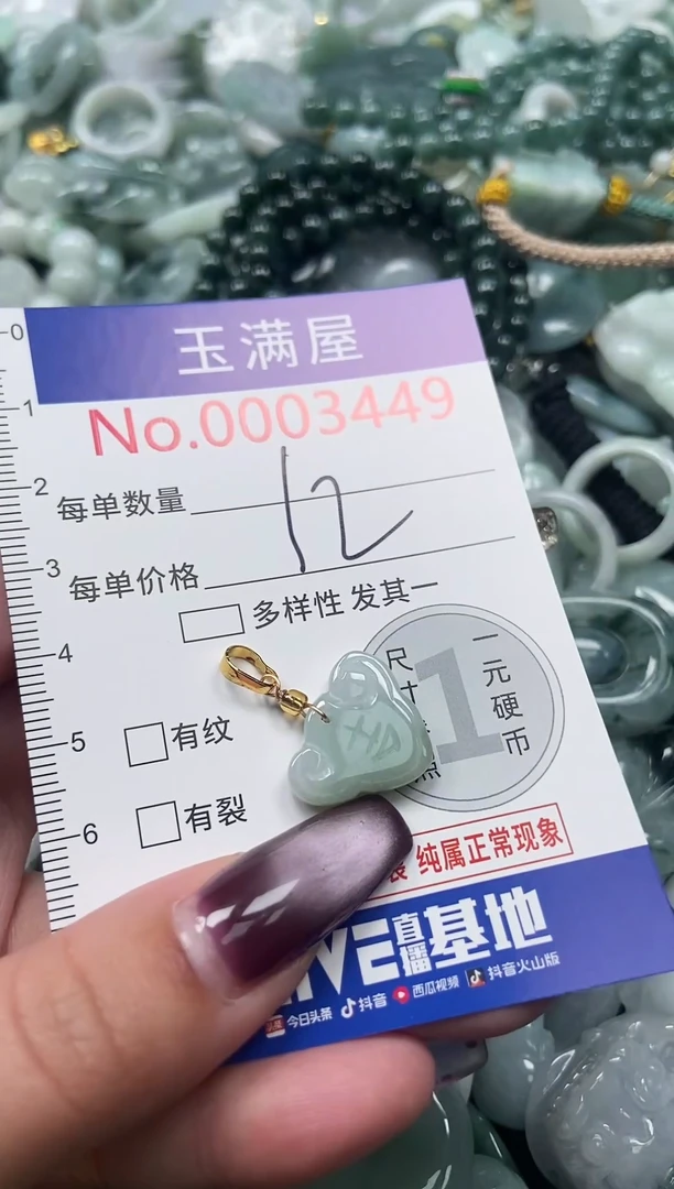 颈饰未镶嵌翡翠3449