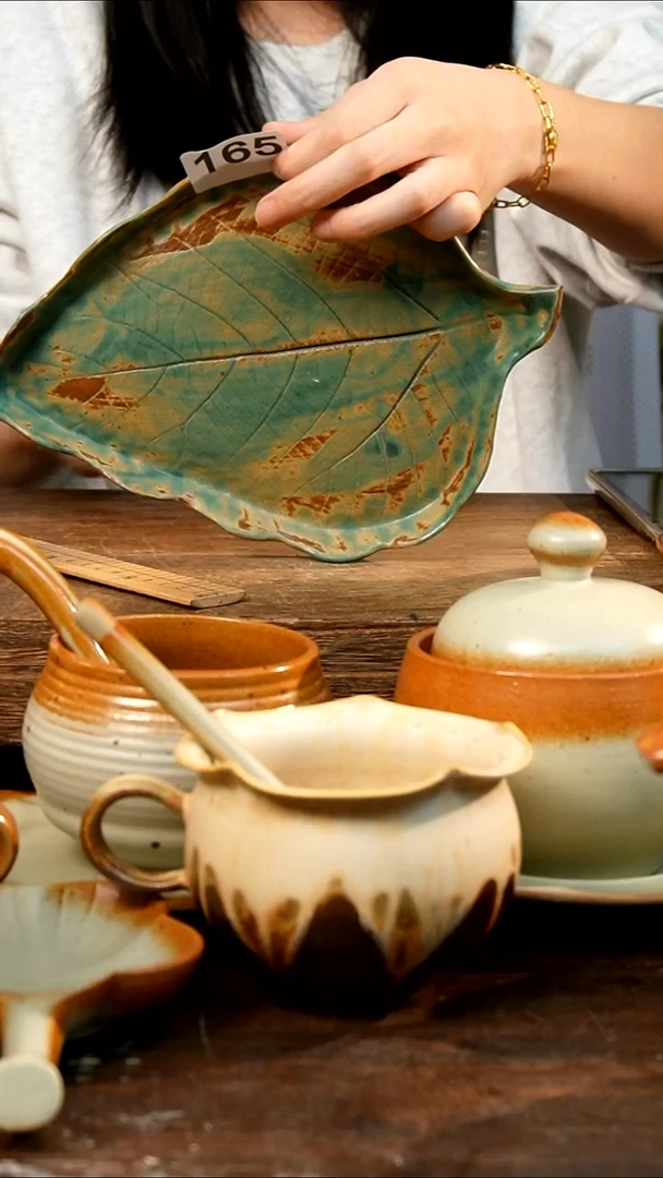 盘 高颜值粗陶餐具限时抢购