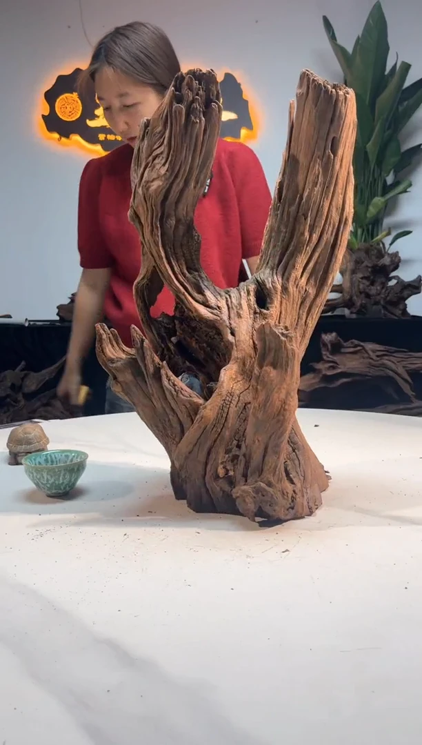 【闪购商品】柚木木雕一物一拍43