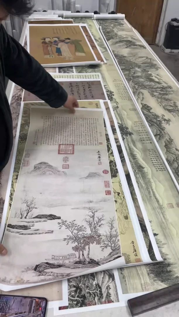 唐寅 琵琶行 微喷复刻