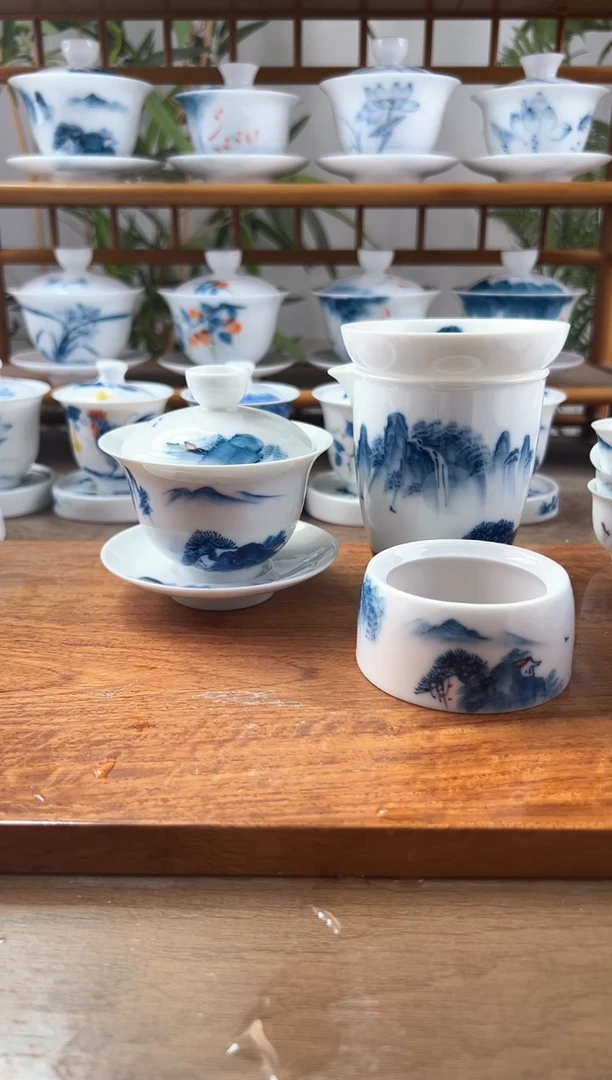 奶*全品千里江山150ml三才两套+公道+茶漏