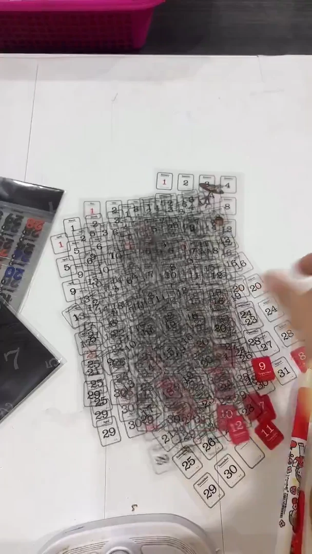 21-42  日付贴纸2包12张