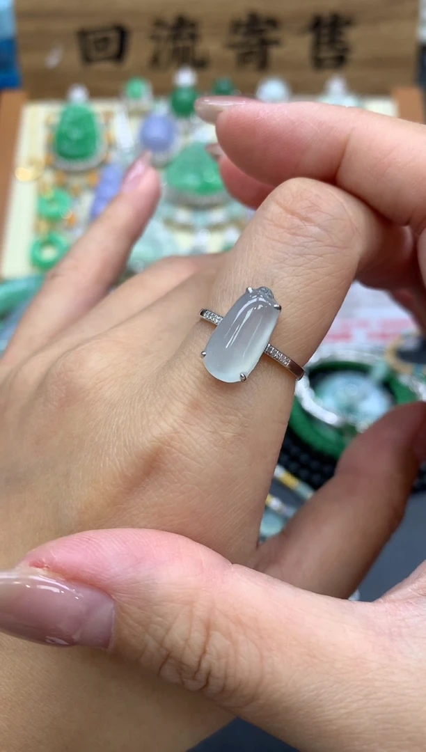 【闪购商品】翡翠戒指18K金镶嵌274-中国好珍宝