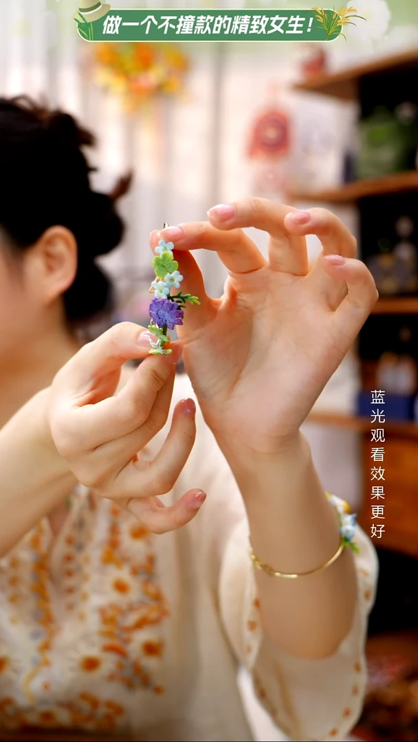 织绣【微钩手环】纯手工非遗钩织