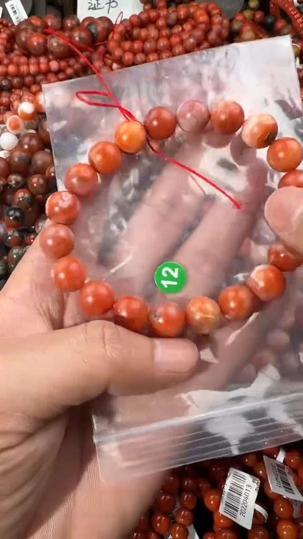 南红玛瑙手串未镶嵌11