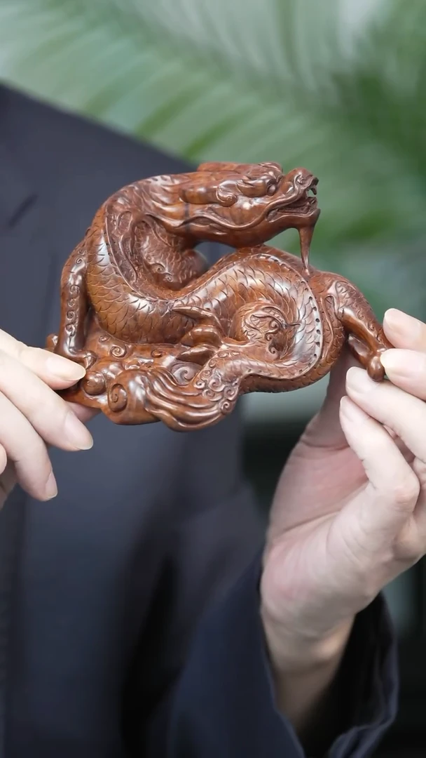 黄花梨/降香黄檀把件黄花梨 龙