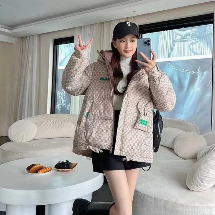【宠粉专属】小兔印花短款连帽免洗洋气秋冬外套ZS