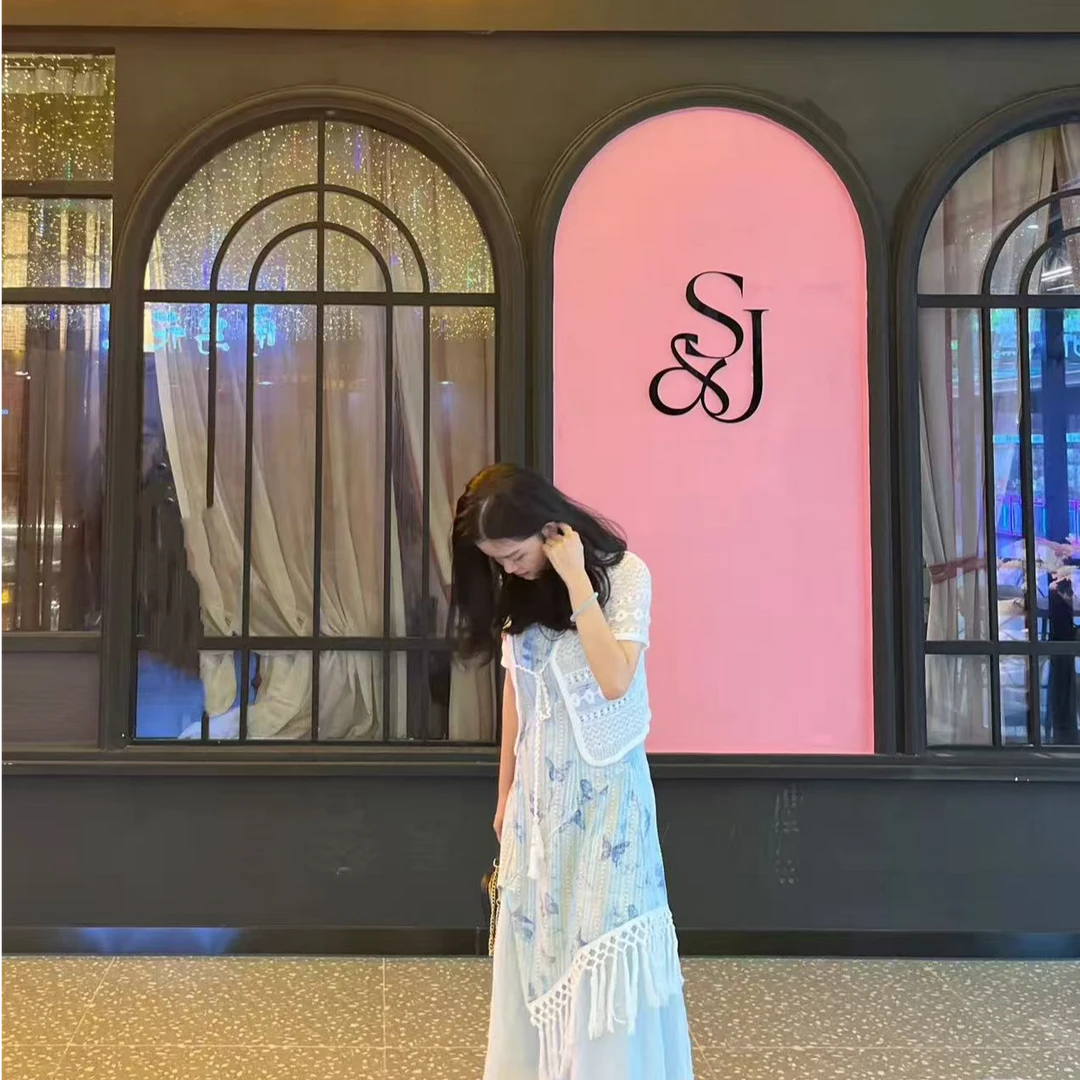 2025新款高品质蕾丝披肩两件套6288