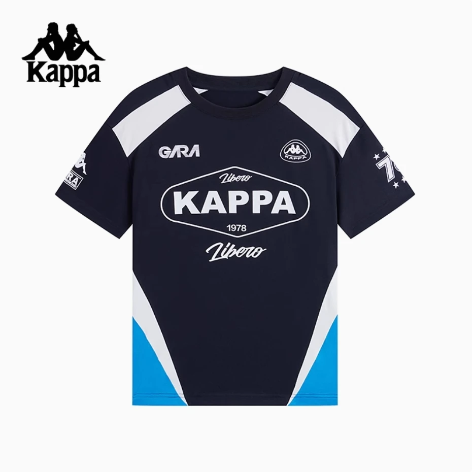 卡帕（Kappa）背靠背运动短袖男新款美式复古T恤宽松休闲篮球短袖