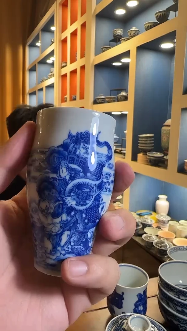 【不晓堂】青花四大天王闻香杯