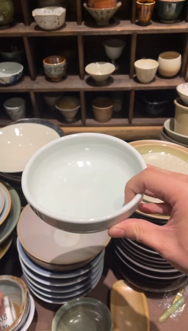 【闪购商品】瓷片437 微瑕影青立口小碗1个