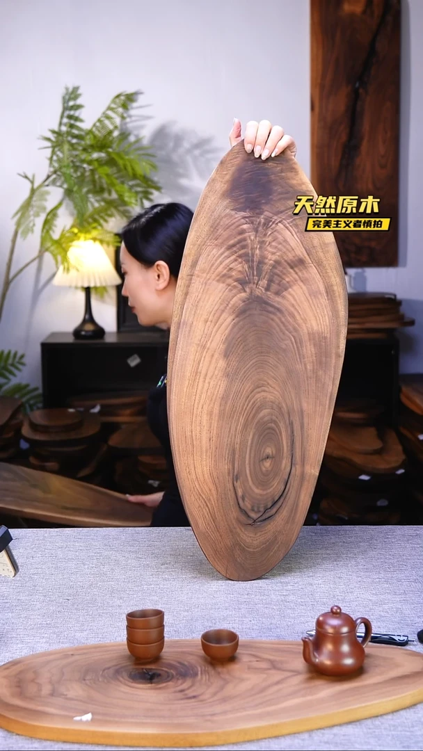 木北美黑胡桃原木.干裂疤结不属于商品质量问题完美主义者慎拍