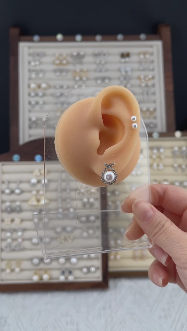 合金耳饰淡水珍珠8