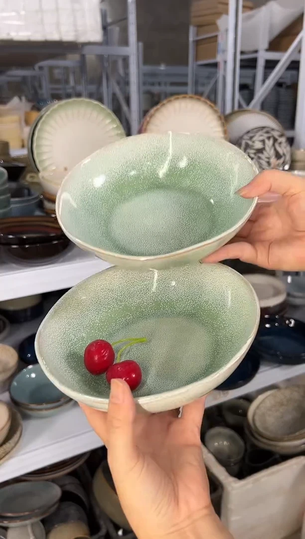 陶瓷外贸尾货瑕疵满20包邮X2面碗
