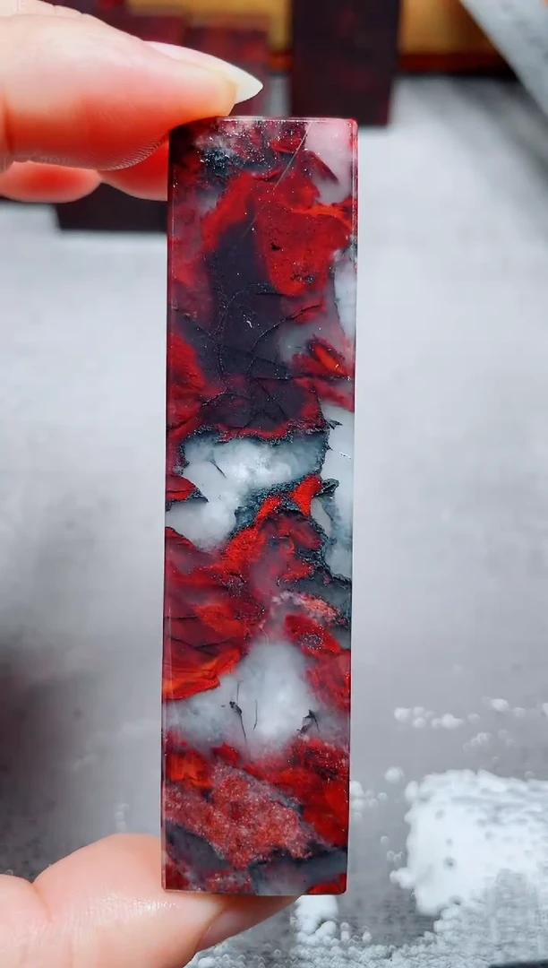 玉桂林鸡血玉素章--43