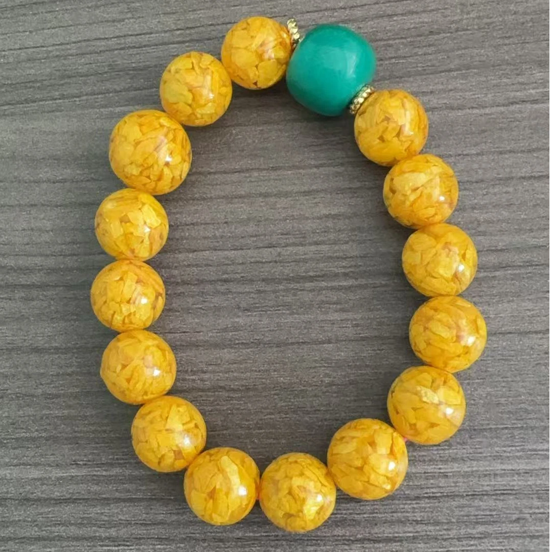 含辰砂工艺品朱砂晶体手串ZS046