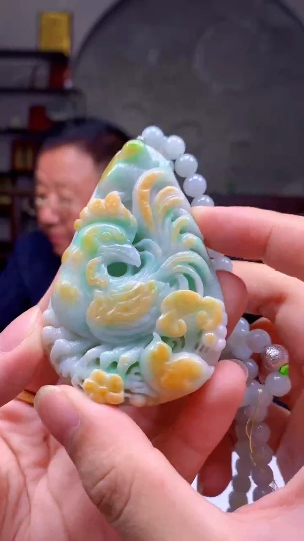 定制翡翠未镶嵌1097ry-毛货挂件（赠珠链）26